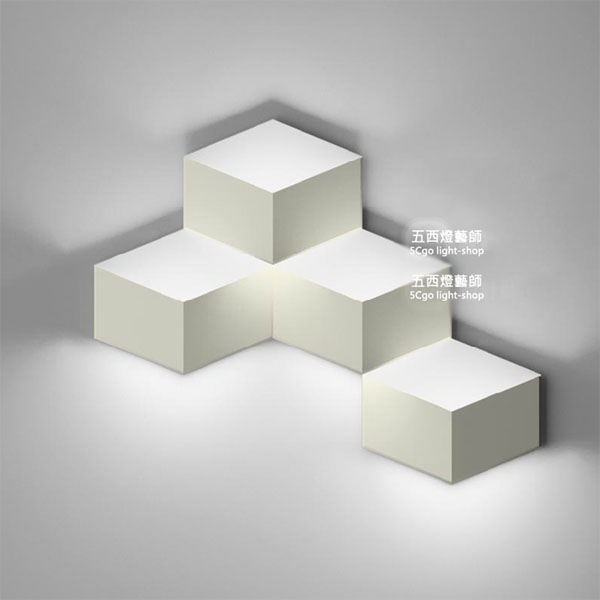5Cgo  39945428506 意大利設計新潮創意現代簡約餐廳吧台過道玄關摺紙壁燈  LKM18000