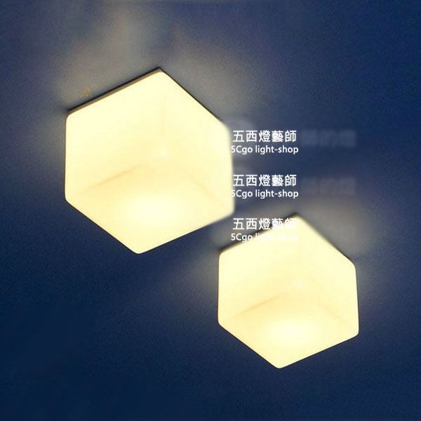 5Cgo   13831063019 簡歐式個性兒童創意樓梯牆燈飾臥室床頭陽臺 方糖壁燈   LKM24100