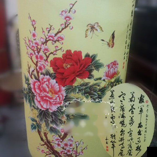 5Cgo 21358979612 羊皮紙中式鳥籠燈片pvc牡丹蝴蝶中式裝修diy燈罩材料1米2 古典花朵 餐廳茶樓 CHX75000