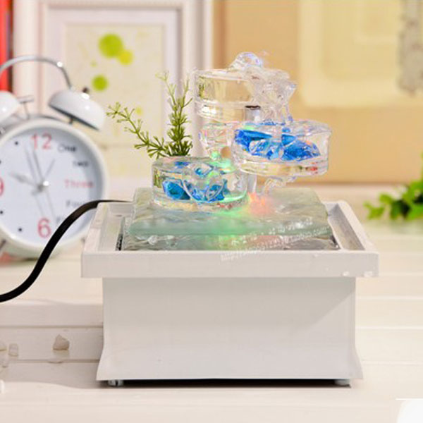 5Cgo 38485492660 歐式家居裝飾品開業禮品結婚禮物 流水噴泉擺件桌面 招財客廳擺設創意加濕器 書房玄關前台 CHX28300