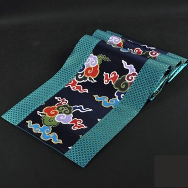 5Cgo 23331632745 奢華中式高端仿雲錦祥雲平角桌旗桌布居家裝飾用品床旗床尾巾 古典復古祥雲茶機電視柜客廳 CHX89100