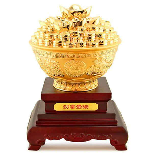 5Cgo 39268042951 聚寶盆儲錢罐金飯碗擺件 創意工藝裝飾開業 招財 工藝禮品 WXP82200