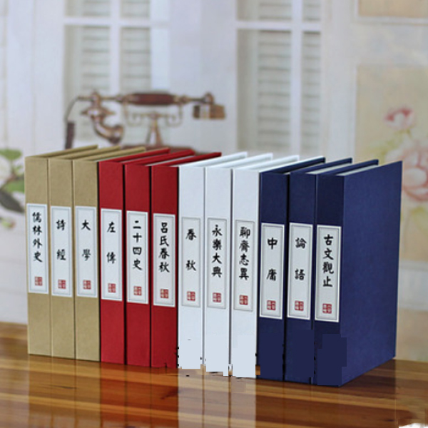 5Cgo 40726922505 中式古典名著系列家居裝飾仿真書 道具模型書 裝飾書 假書 防書籍 （12本） WXP44000