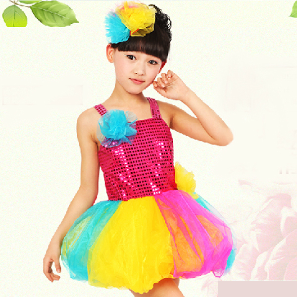 5Cgo 39901117518 小孩演出服女童幼兒蓬蓬裙蛋糕紗舞蹈服裝演出服裙兒童演出服 兒童舞衣 GSX85000