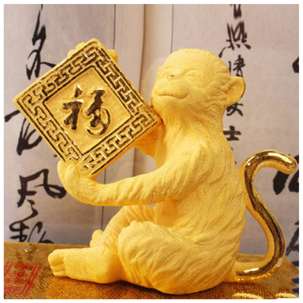 5Cgo 36278653719 生肖猴擺件猴子十二生肖 開業禮品 家居工藝品擺設 新婚生日禮物 祝壽禮品 招財禮品 WXP87100