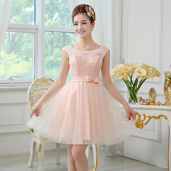 5Cgo  35627191623  新娘結婚禮服婚禮 敬酒服單肩甜美時尚婚禮服洋裝 伴娘禮服伴娘服 B款 GSX89000