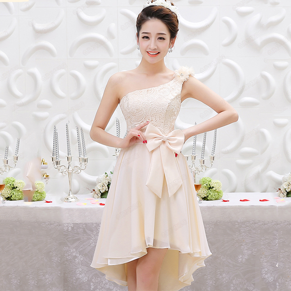 5Cgo 39161580727 新娘結婚禮服韓版女裝晚禮服收腰雪紡連衣裙宴會晚會伴娘禮服 伴娘服C款 GSX81100