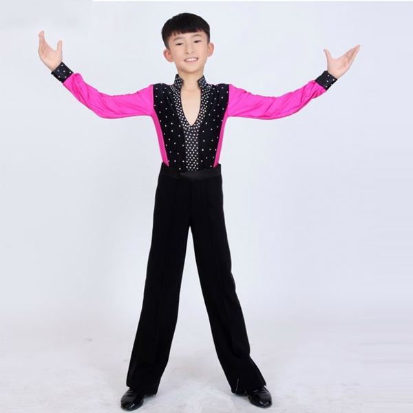 5Cgo  41066695183  拉丁舞服裝表演服少兒拉丁舞比賽服裝男童拉丁舞演出服 兒童舞衣  GSX89000