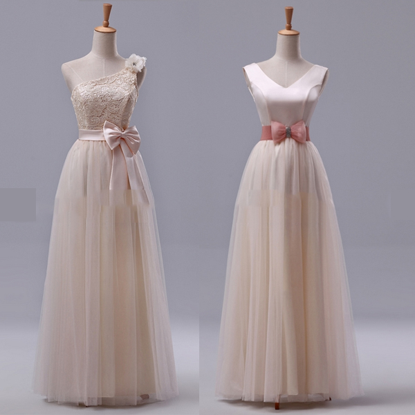 5Cgo  35627303840 新娘結婚禮服敬酒晚禮服收腰雪紡長款連衣裙宴會晚會伴娘禮服伴娘服C,D款 GSX50100