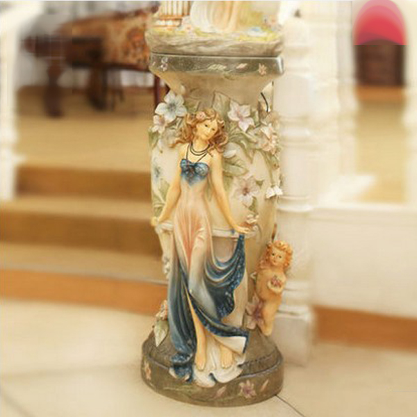 5Cgo 39341415583 特色家居飾品創意客廳臥室羅馬柱擺件歐式簡約樹脂工藝品庭院擺設走廊可搭配花瓶流水器等擺件 CHX99900
