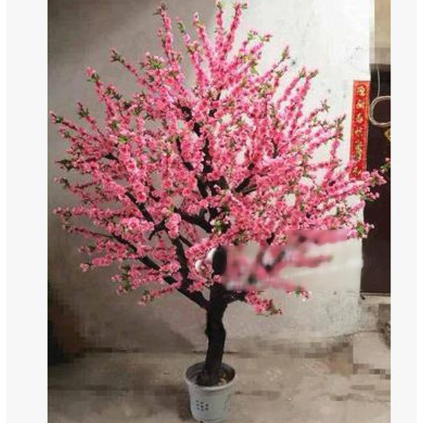 5Cgo 43149870123 代訂金 仿真梨花树落地大型桃花装饰植物仿真桃树樱花仿真梅花树许愿树酒店大堂庭院門口玄關裝飾影樓道具定做 CHX081000