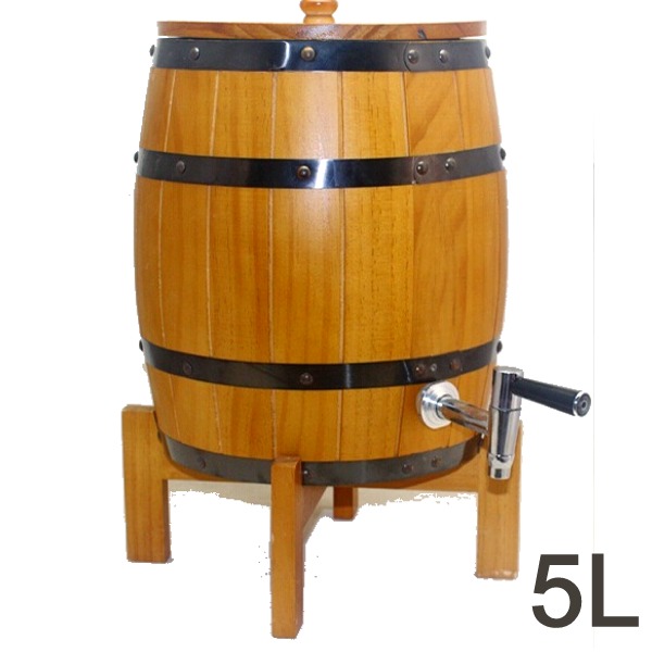 5Cgo 40119000923 啤酒桶5L直立不銹鋼內膽橡木桶 釀酒木桶不銹鋼酒桶茶桶夜店PUB餐廳酒店裝飾 AGL88200