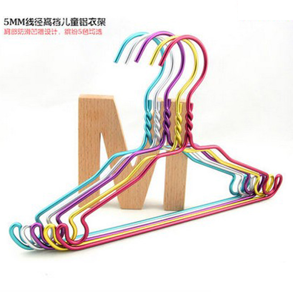 5Cgo 42538344152 童裝晾衣架鋁衣架 兒童專用衣掛 防滑曬衣架衣撐10支兒童專屬衣物陳列架掛衣鉤居家收納整理伴侶 CHX94000