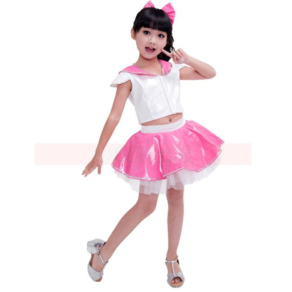 5Cgo  43752490313 兒童現代舞表演服裝亮片男童女童爵士舞街舞演出服勁舞搖滾 兒童舞衣  GSX66000