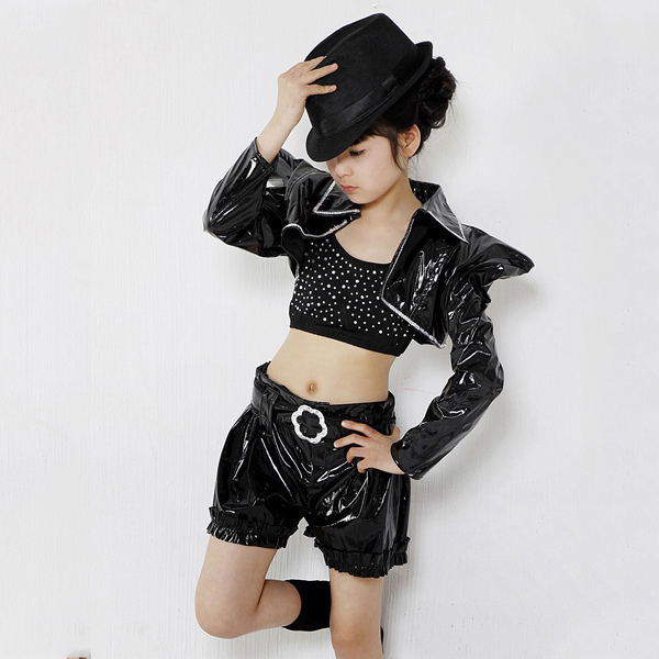 5Cgo  39536809504 兒童現代舞表演服裝亮片男童女童爵士舞街舞演出服勁舞搖滾 兒童舞衣  GSX58000