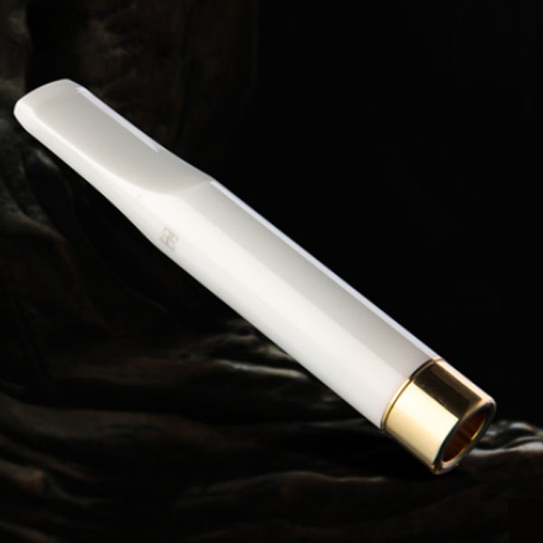 5Cgo 41818327042 精品煙具白陶瓷過濾嘴循環型拉杆過濾器煙嘴過濾可清洗煙鬥煙斗 WXP89100