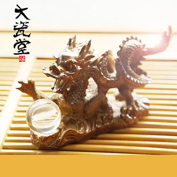 5Cgo 25061032804 招財吉祥龍變色茶寵宜興紫砂精品擺件茶玩汝窯哥窯茶具配件中國龍生龍活虎龍年吉祥 LAY82000