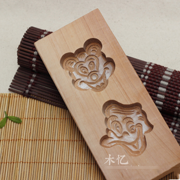 5Cgo 22008835303 兒童卡通木制月餅糕點綠豆饅頭面食南瓜精致烘焙模具南瓜烙具 WXP34000