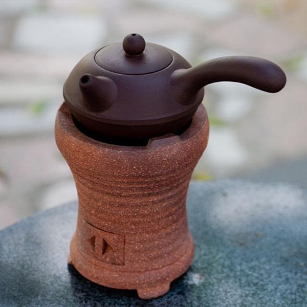 5Cgo 25913132481 送陶壺煮茶壺炭爐功夫茶爐碳爐燒水壺潮州砂銚紅泥爐工夫茶四寶 LAY39100