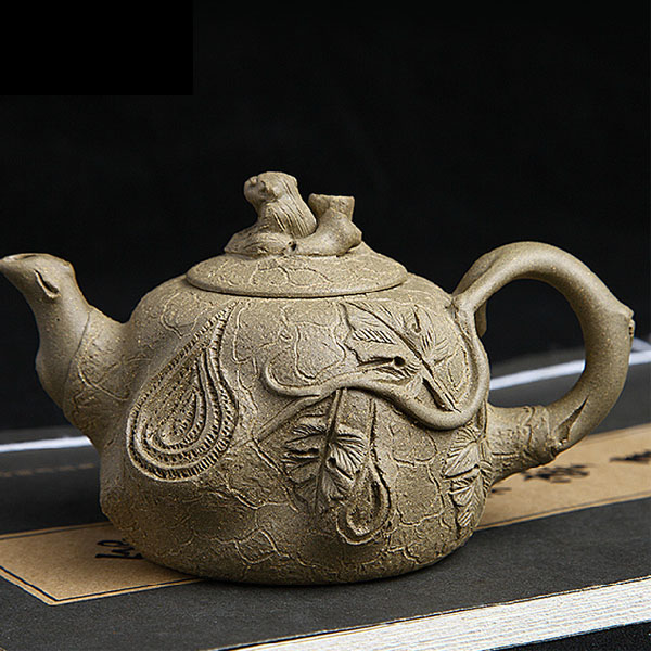 5Cgo  35205819010 紫砂壺段泥靈猴供春功夫茶具茶文化茶禮儀紫砂紅泥茶葉罐泡茶壺茶道  LAY00400