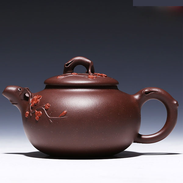 5Cgo 41677570778 紫砂壺原礦紫泥梅花報春全手工茶壺茶茶文化茶禮儀紫砂紅泥泡茶壺茶道  LAY08800