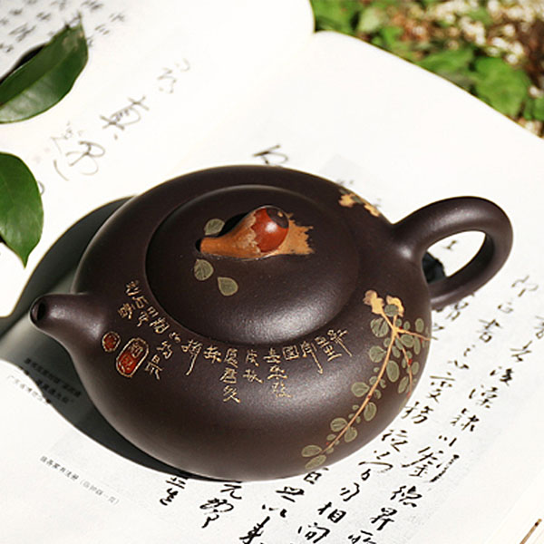 5Cgo 18830571009 原礦紫黑泥茶壺泡茶紫砂壺相思豆茶葉罐泡茶壺功夫茶具茶道用品居家用品精品  LAY00500