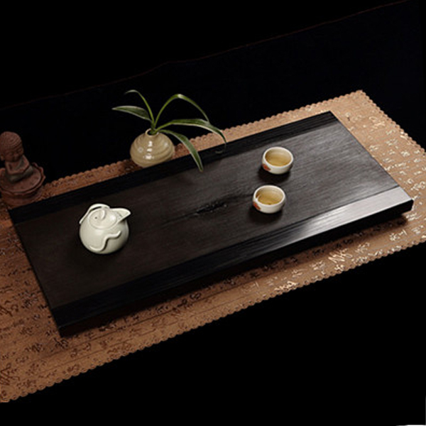 5Cgo 15649631873 烏金石茶盤茶具黑金石茶海復古仿木紋石茶盤茶幾茶具天然烏金石石盤 75*35cm WXP05600