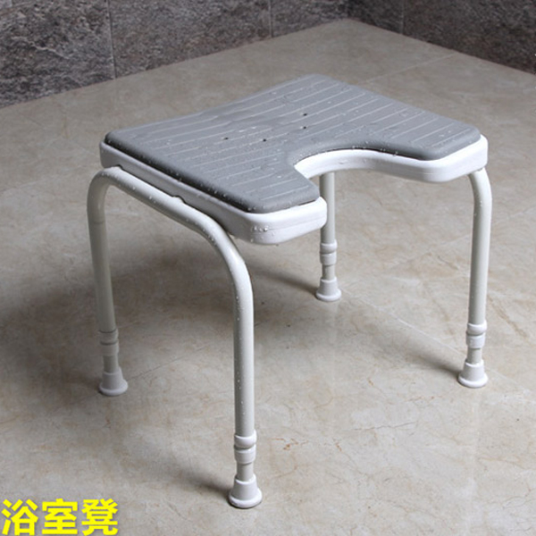 5Cgo 41324965192 凹型浴室凳浴室椅洗澡淋浴高度可升降調節浴室淋浴椅居家有腿支撐凳座浴椅六檔調節椅子老年人便捷使用 CHX07300