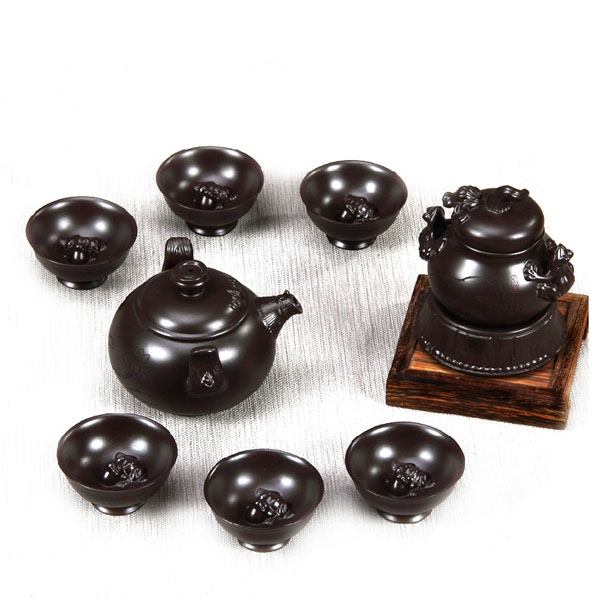 5Cgo 36649698230 紫砂茶具套裝功夫葫瓜迎春蛙茶道茶藝公道杯茶臺茶海茶文化茶道飲茶  LAY46300