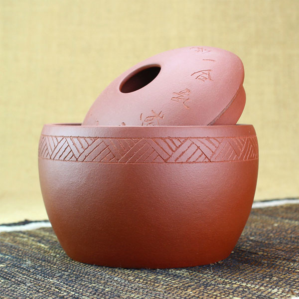 5Cgo 39637850214 紫砂茶葉罐大號普洱罐儲醒茶罐茶葉桶陶瓷精品原礦紫泥手工製作密封罐  LAY43100