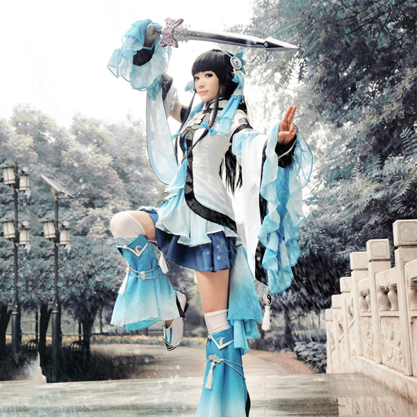 5Cgo  45260698413 劍俠情緣 劍三cos 純陽蘿莉cos 純陽朔雪套  動漫角色扮演服Cospaly  GSX98400