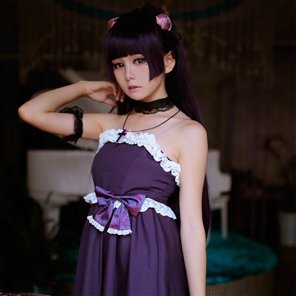 5Cgo  42902076171 我的妹妹不可能 俺妹 五更琉璃cos服 黑貓晚禮服 動漫角色扮演服Cospaly  GSX93100