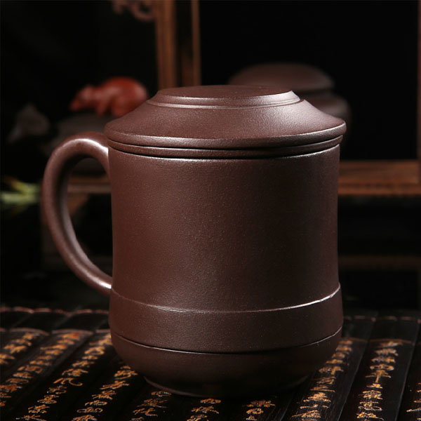 5Cgo 41857027282 原礦泥料手工茶道配件泡茶杯過濾帶蓋直口四件杯茶杯宜興紫砂杯功夫茶具  LAY90100