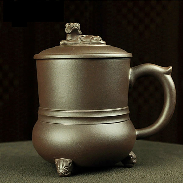 5Cgo  19431530008 紫砂杯宜興原礦老紫泥手工辦公老板泡茶杯馬克杯泡茶杯家用  LAY89000