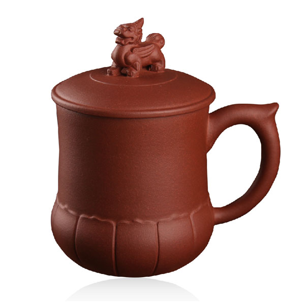 5Cgo 18993388336 瑞獸吉祥宜興手工養生紫砂杯泡茶杯水杯子功夫茶具馬克杯清水泥  LAY89400