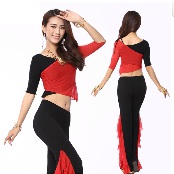 5Cgo 39340303624 肚皮舞服裝 肚皮舞演出服練功服肚皮舞網紗裙套裝  肚皮舞衣  GSX59000