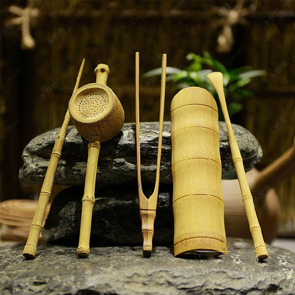 5Cgo  8399291236 竹制茶道零配件茶道六君子功夫茶具養壺墊養壺筆茶水桶茶渣桶  LAY52000