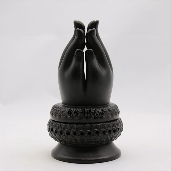 5Cgo  8829433253 佛教用品香爐佛具宜興精品佛手紫砂香爐盤香爐檀香爐熏香爐如來佛手   LAY54000