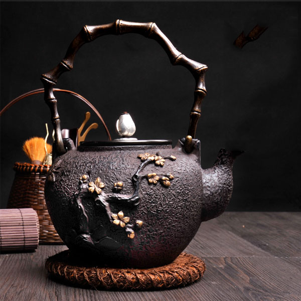 5Cgo  45498137162 鑄鐵壺南部鐵器鐵茶壺日本鐵器功夫茶具泡茶工具燒茶壺燒水壺熱水壺   LAY08830