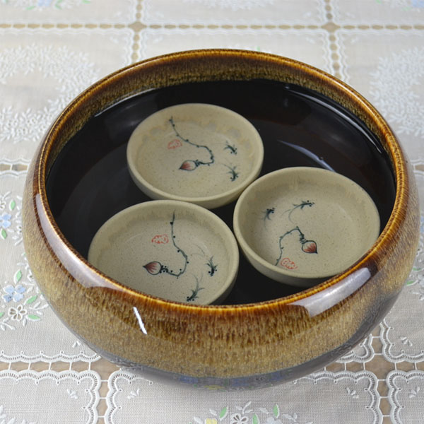 5Cgo  38881926514 茶道配件陶瓷窯變茶洗功夫茶具杯洗筆洗水洗大號功夫茶具洗碗具洗茶   LAY23000