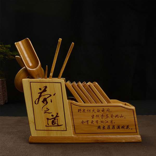 5Cgo  37645876270 天然竹制茶之道組六君子套裝功夫茶具配件茶盤擺件勺子茶針茶夾茶文化差異茶道   LAY34000