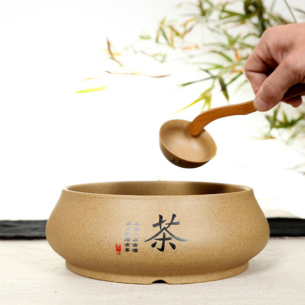 5Cgo 43608995348 岩泥粗陶紫砂茶洗大號水洗筆洗杯洗陶瓷配件古陶功夫茶具洗茶杯器具  LAY95000