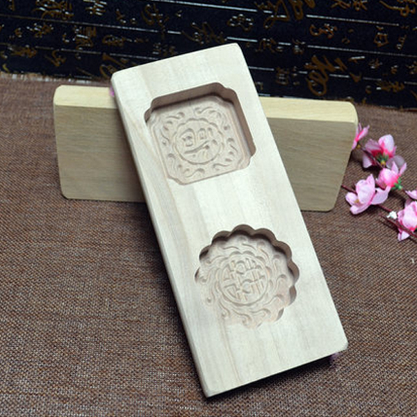 5Cgo 520071479681 DIY烘焙工具月餅模具糕點木質餅印饅頭模具木制糕點磨具冰皮月餅 WXP33000