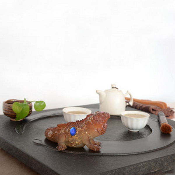 5Cgo 43868037451 茶寵擺件招財進寶變色茶寵精品擺件樹脂麒麟茶擺茶玩茶盤擺飾茶趣茶道   LAY54000