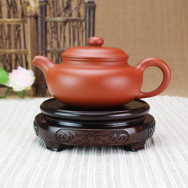 5Cgo 40844899574 精品宜興紫砂壺黑檀實木壺墊壺托手工杯墊壺承壺架功夫茶具配件隔熱墊  LAY86000