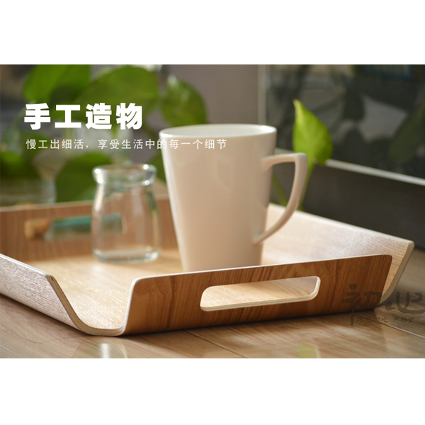 5Cgo 39705001306 親近自然長方形木質托盤創意茶盤水果盤餐盤 歐式大盤托點心面包盤子  GSX91100