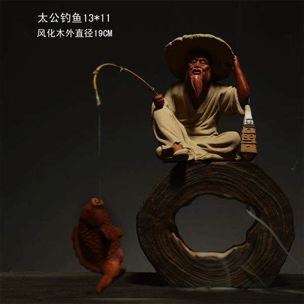 5Cgo  522672715091 陶瓷達摩擺件風化木根雕觀音阿彌陀佛軟裝飾品家居現代休閑擺件香爐配件 LAY86100