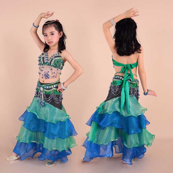5Cgo 44513247823 舞姿娘 兒童肚皮舞套裝 肚皮舞服裝 表演舞蹈服裝 少兒演出服   GSX85200