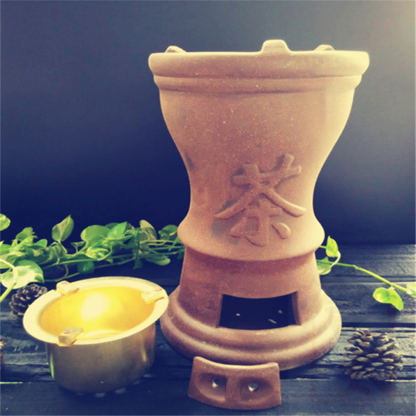 5Cgo  522189897349 紫砂茶爐炭爐潮州功夫茶爐紅泥炭爐橄榄碳爐手工銅芯爐風爐仔   LAY80200
