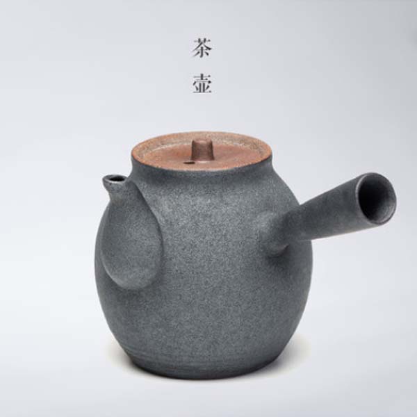 5Cgo  524859578633 鐵釉側把壺茶壺陶瓷美人肩窯變功夫茶具小陸羽粗陶迷你單壺西施  LAY86000